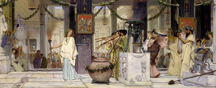 Alma-Tadema, Sir Lawrence The Vintage Festival (mk23) France oil painting art